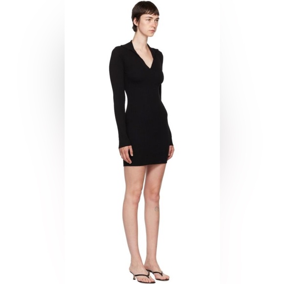 Cotton Citizen Dresses & Skirts - Cotton Citizen Ibiza Dress Black Long Sleeve Sweater Dress